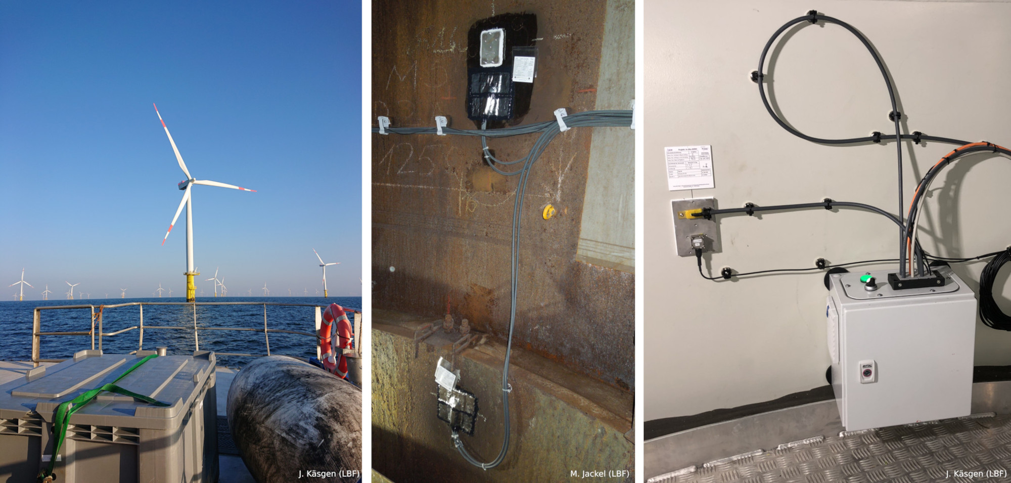 在黑尔戈兰岛附近的海上风电厂安装该系统。(© Picture In-Situ-WIND)